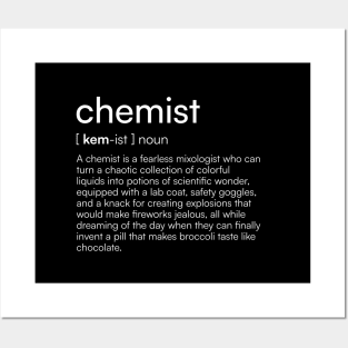 Chemist definition Posters and Art